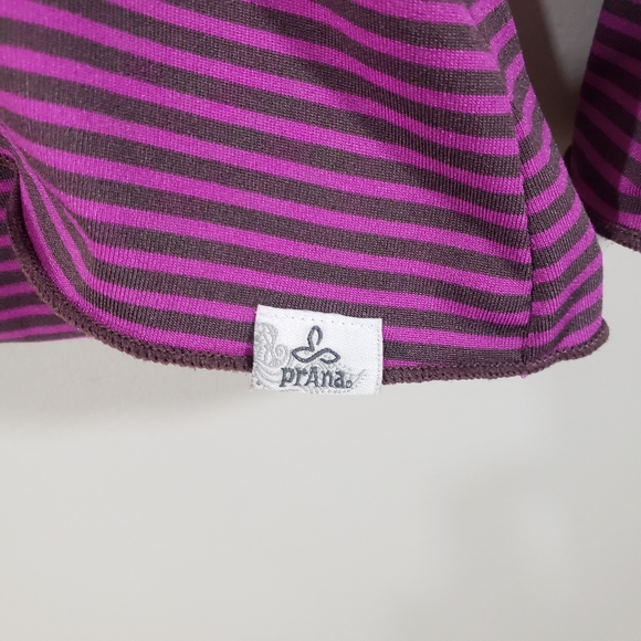 PRANA Perry striped hooded pullover active shirt - Picture 4 of 11